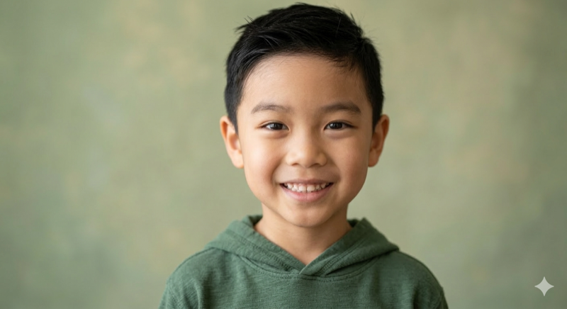 Photo of Kenji, age 8